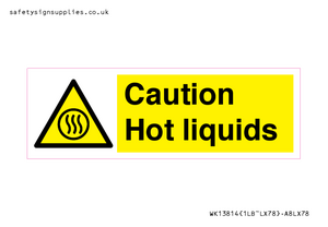 Caution hot liquids